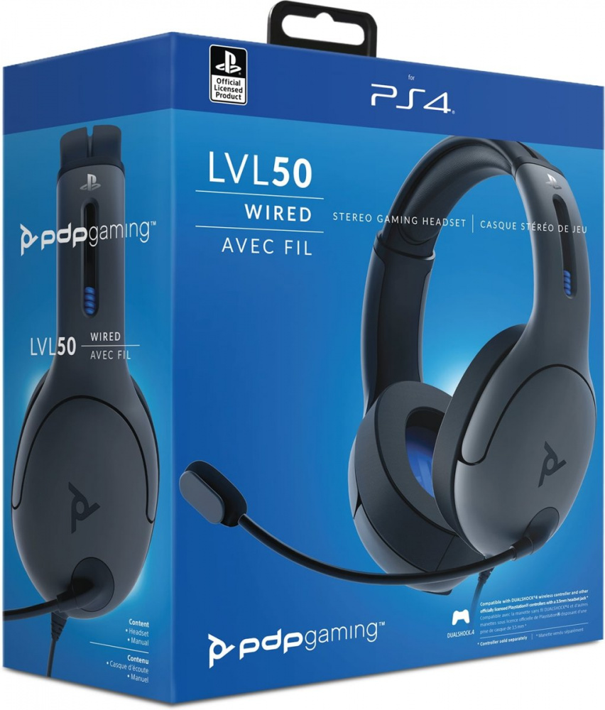 pdp lvl50 wireless stereo headset for ps4
